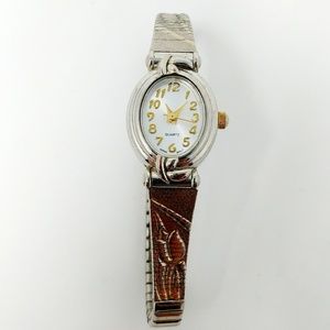 Vintage Womans Timex Watch Stainless Steel Bezel